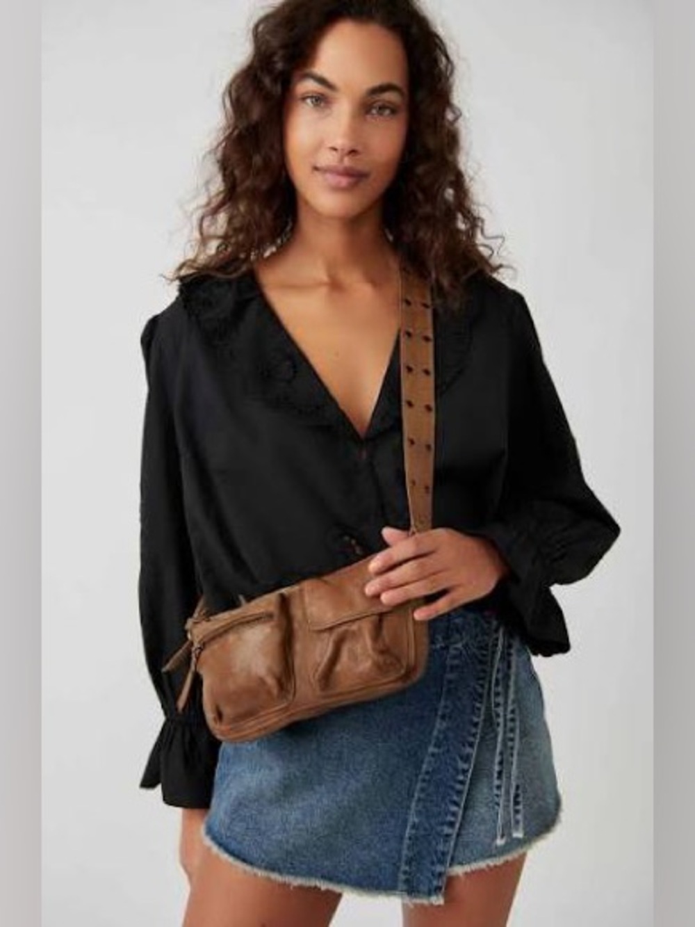 free people wade leather bag NWOT